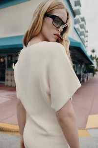 WIDE SLEEVE KNIT JUMPER