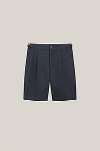 Total look darted linen Bermuda shorts - LIMITED EDITION
