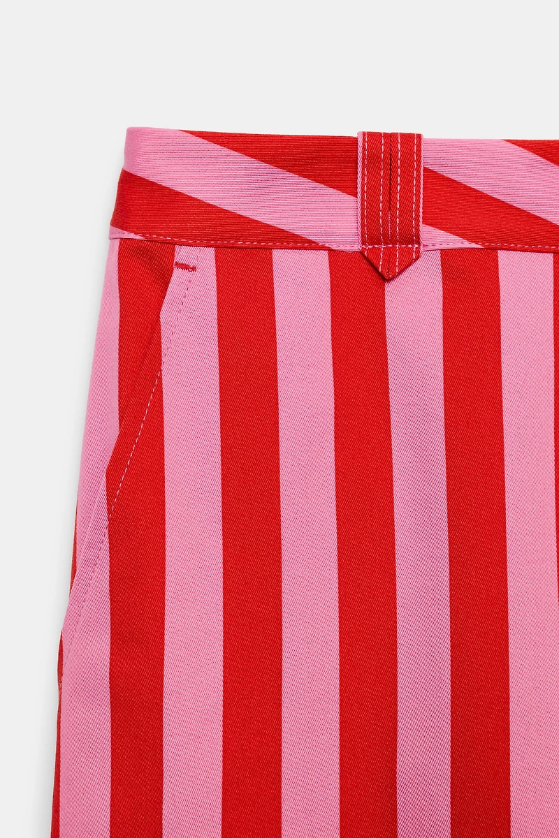 PANTALON CHINO À RAYURES