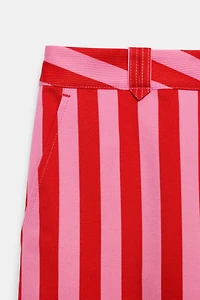 PANTALON CHINO À RAYURES