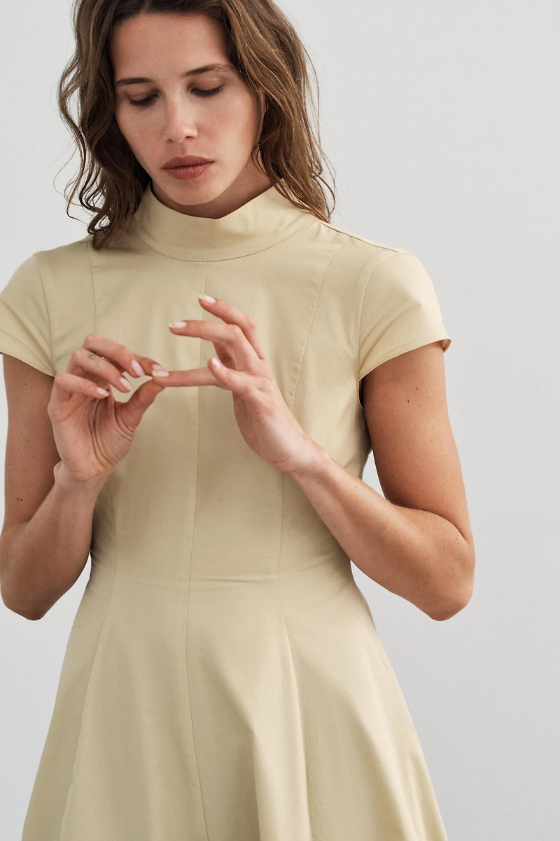 TRENCH MIDI DRESS