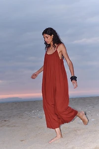 OVERSIZED STRAPPY DRESS