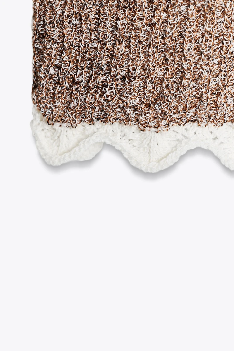 COMBINED KNIT T-SHIRT