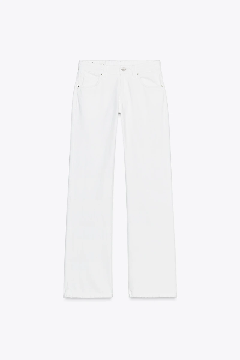 TRF LOW RISE WIDE LEG JEANS