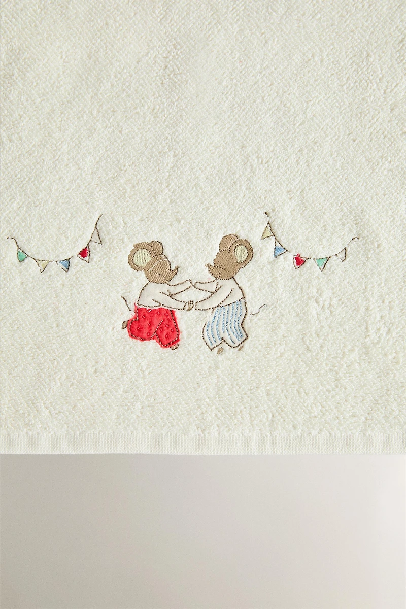 SERVIETTE ENFANT SOURIS
