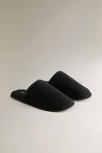CHAUSSON CHAUD SEMELLE CUIR