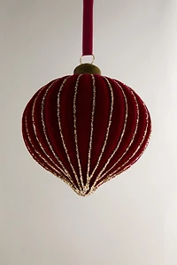 DIAMOND VELVET CHRISTMAS TREE ORNAMENT