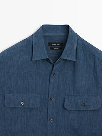 Chemise regular fit délavée
