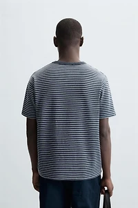 STRIPED JACQUARD SWEATSHIRT