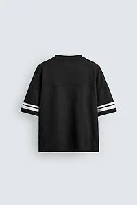 TEXTURED PRINT T-SHIRT