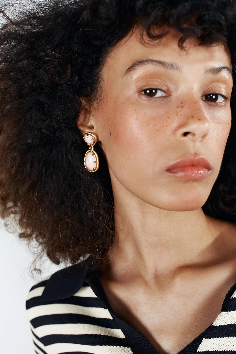 BOUCLES D'OREILLES PIERRES BRILLANTES
