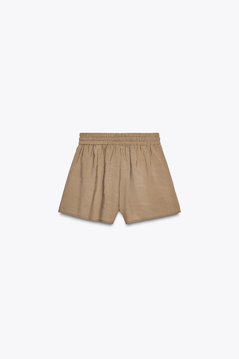 BEADED DRAWSTRING SHORTS