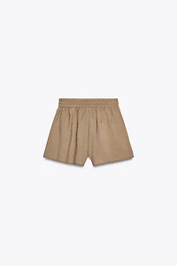 BEADED DRAWSTRING SHORTS