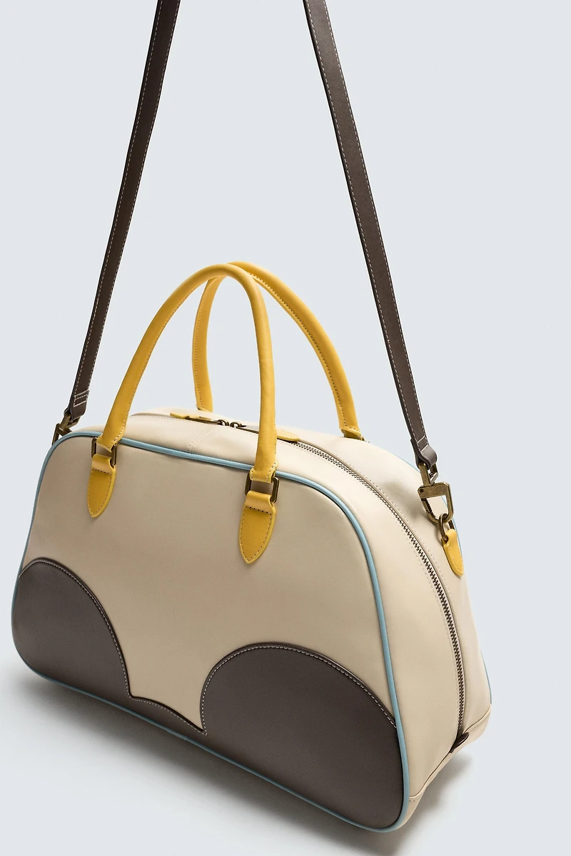 LEATHER CROSSBODY BAG HARRY LAMBERT FOR ZARA X DISNEY