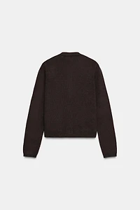 GOLDEN BUTTON KNIT CARDIGAN