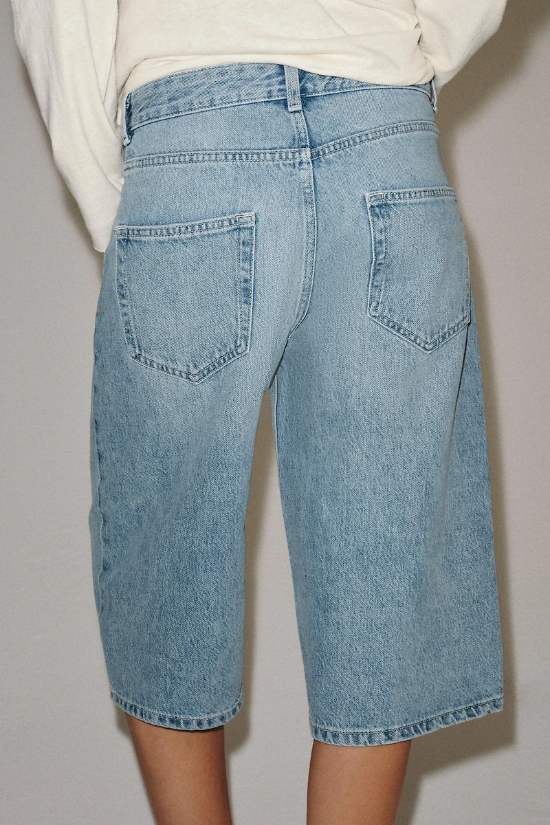 MID-RISE DENIM SHORTS ZW COLLECTION