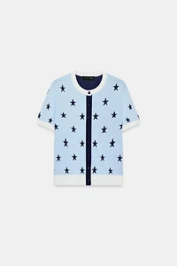 GILET EN MAILLE ÉTOILES
