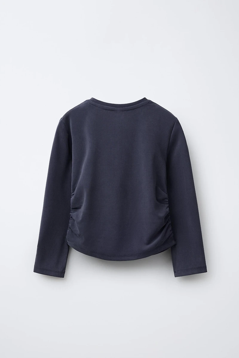 T-SHIRT SPORTY À FRONCES