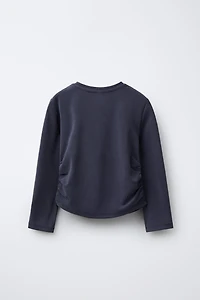 T-SHIRT SPORTY À FRONCES