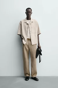 BOXY FIT TEXTURED SHIRT