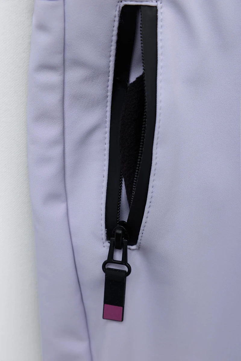 WINDPROOF AND WATER RESISTANT RECCO® SYSTEM SKI COLLECTION REMOVABLE HOODIE DOWN JUMPSUIT