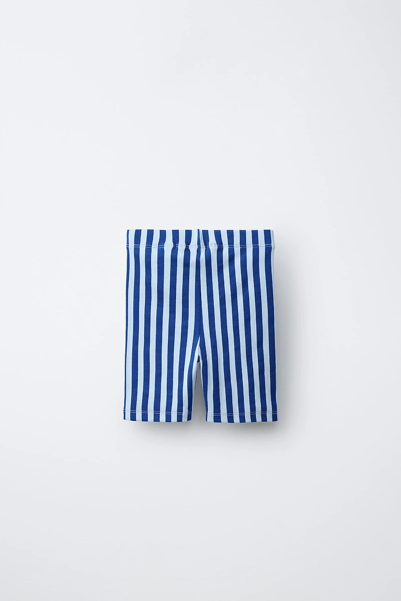 MINNIE MOUSE © DISNEY STRIPED CYCLING LEGGINGS