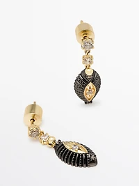 Shimmery rhinestone earrings