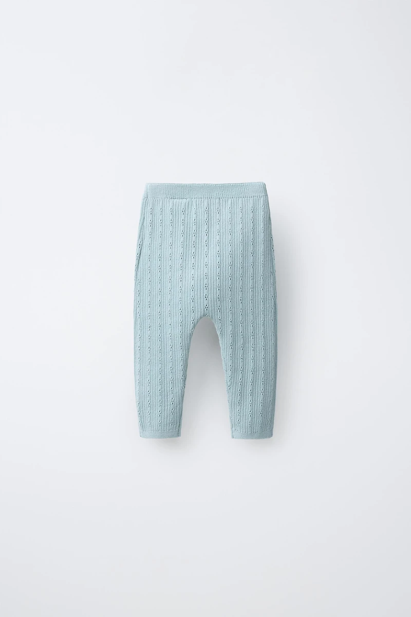 POINTELLE KNIT LEGGINGS