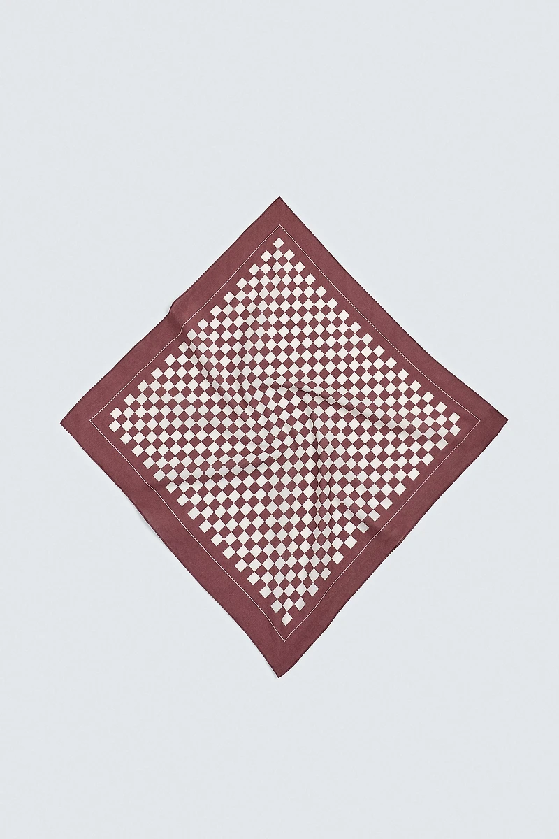 PLAID PRINT BANDANA