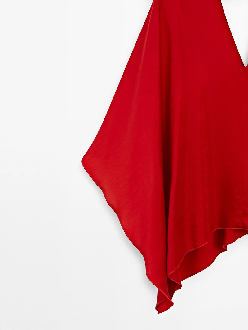 Flowing V-neck blouse