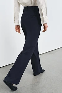 PANTALON LARGE À PLIS ZW COLLECTION