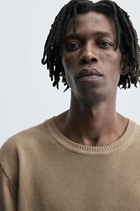 T-SHIRT EN MAILLE STRUCTURÉE