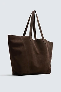 LEATHER SHOPPER BAG