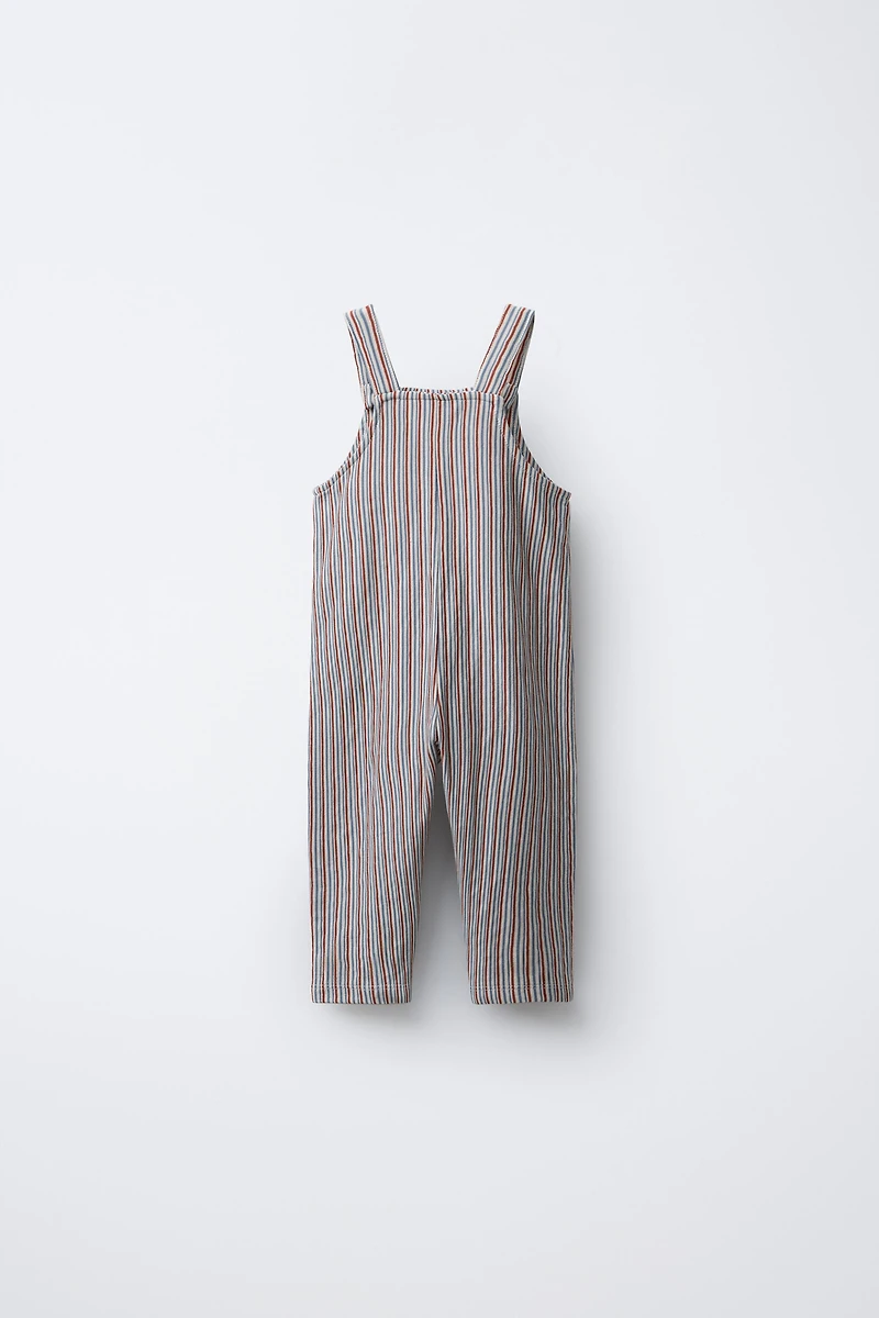 STRIPED OVERALLS