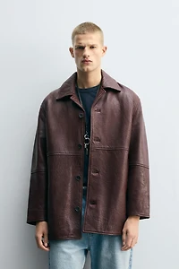 TEXTURED LEATHER JACKET