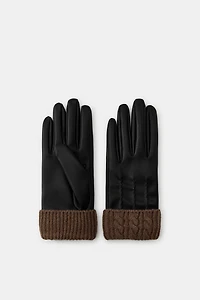 GANTS MATIÈRE SYNTHÉTIQUE ET MÉLANGE DE LAINE