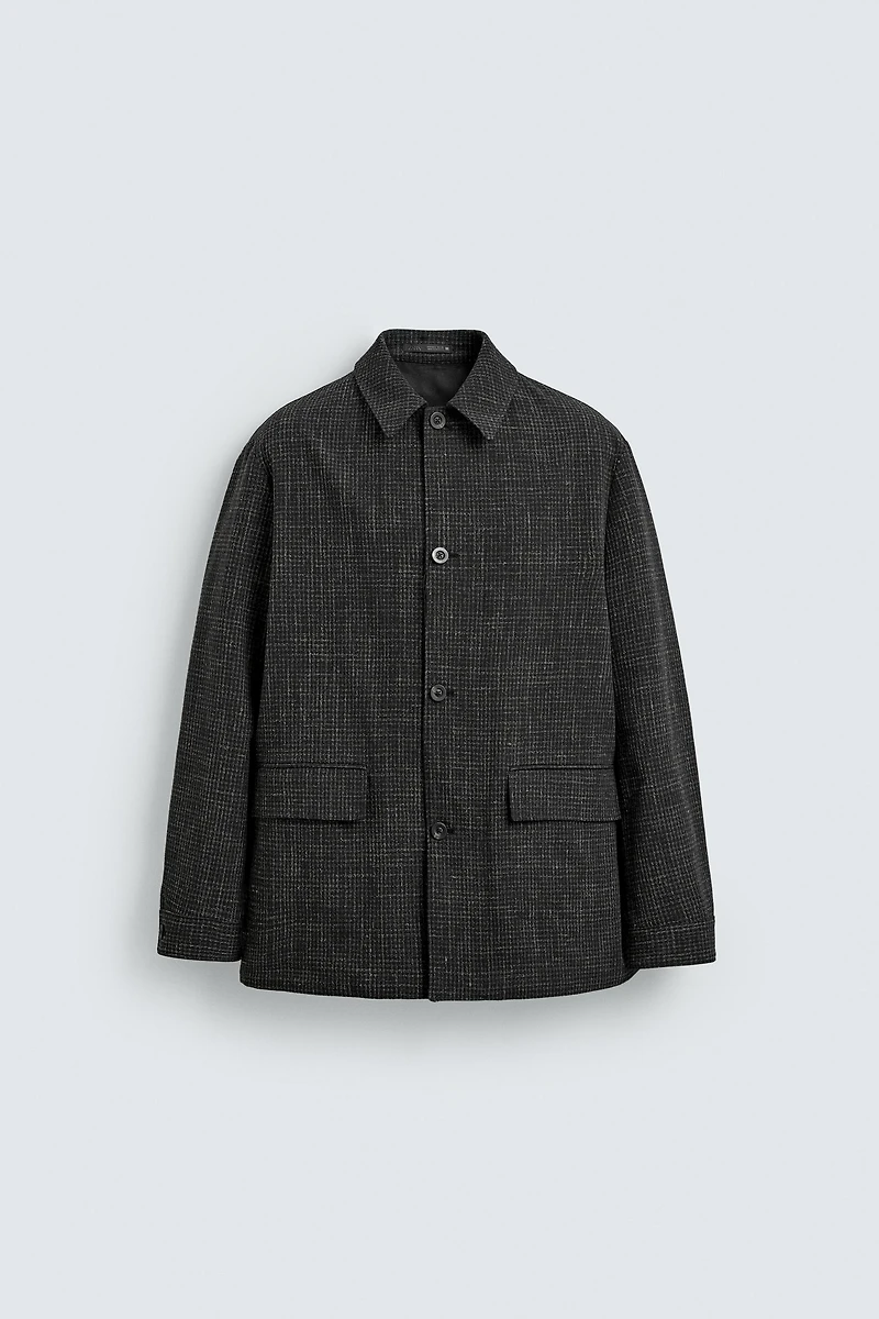 WAFFLE WEAVE RELAXED FIT BLAZER