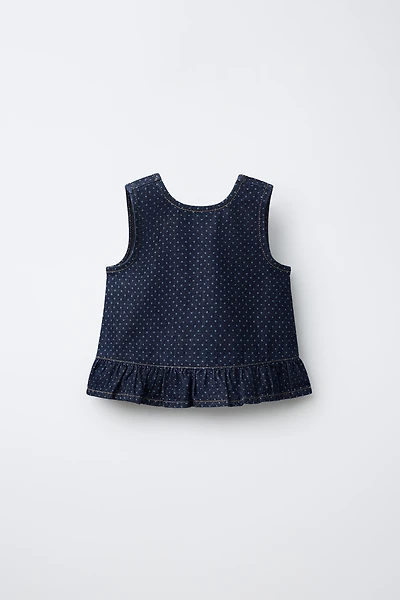 POLKA DOT PRINT TOP