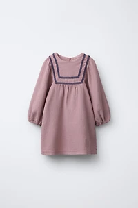 RUSTIC EMBROIDERED DRESS