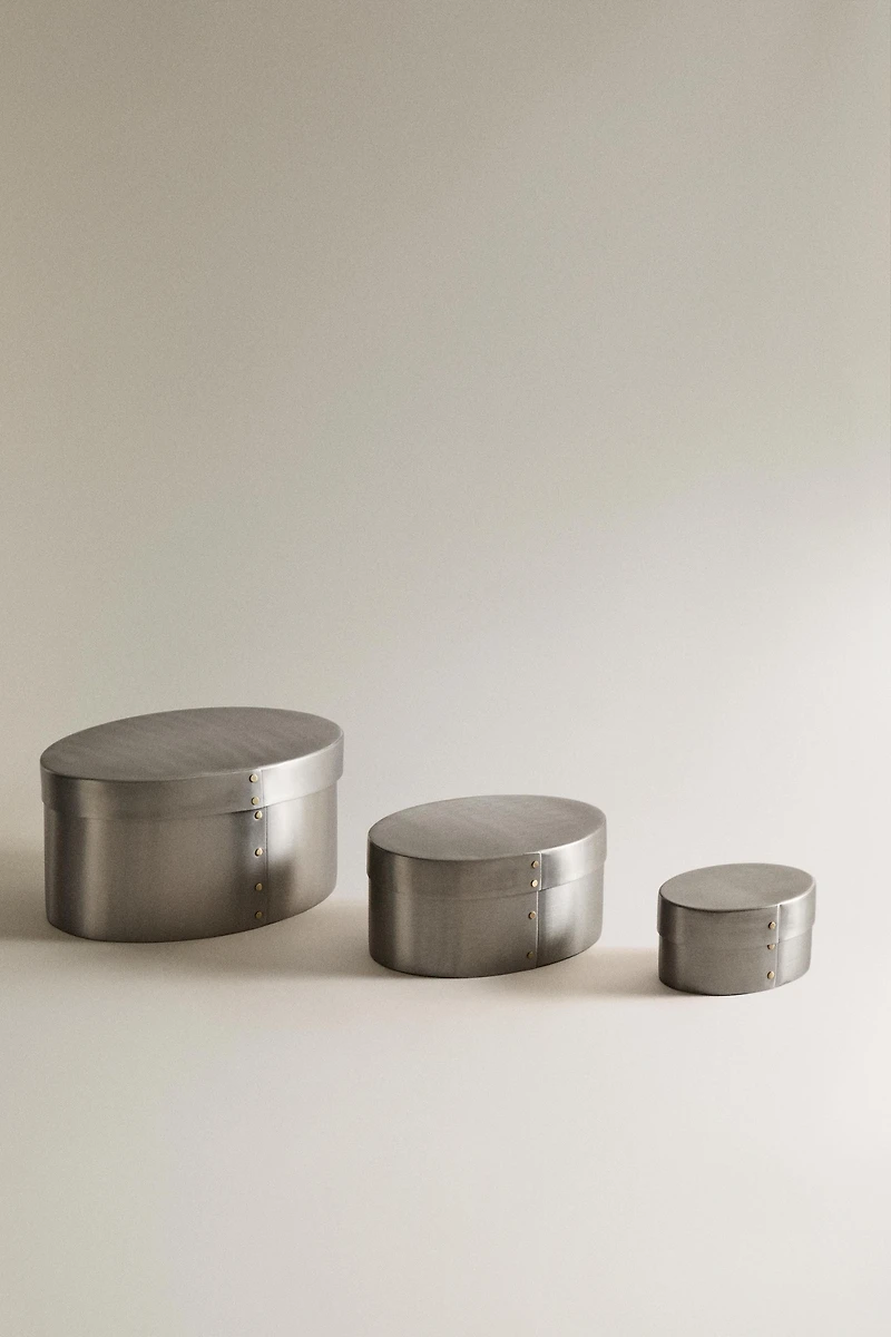 STAINLESS STEEL OVAL BOX