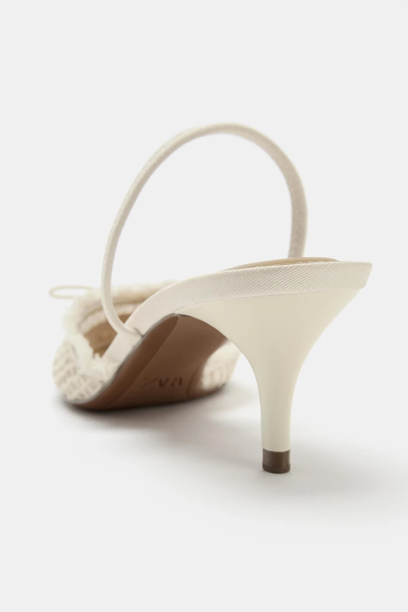 BOW SLINGBACK SHOES