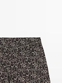 Abstract print swimsuit