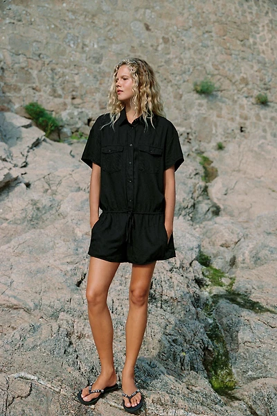 FLOWY SHORT POCKET JUMPSUIT