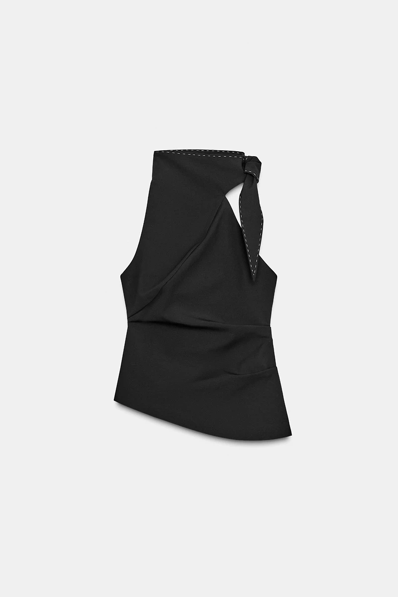 STITCHED KNOT TOP
