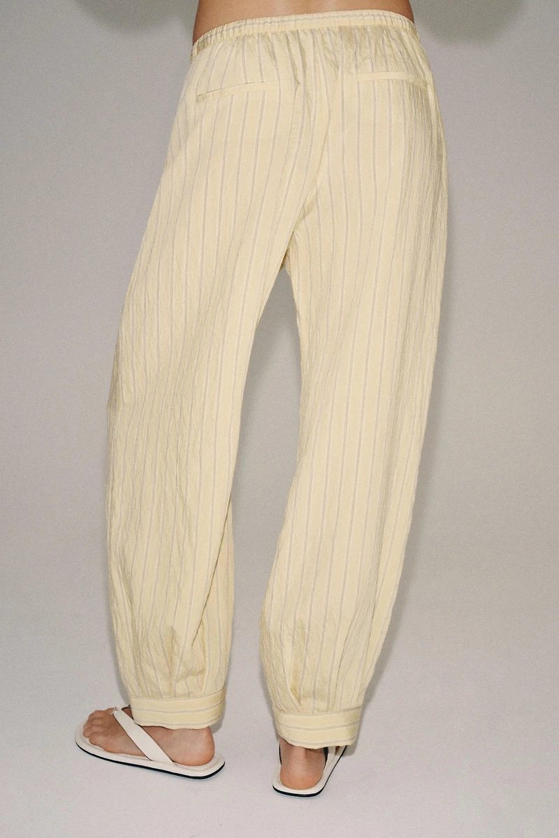 ZW COLLECTION STRIPED SLOUCHY PANTS