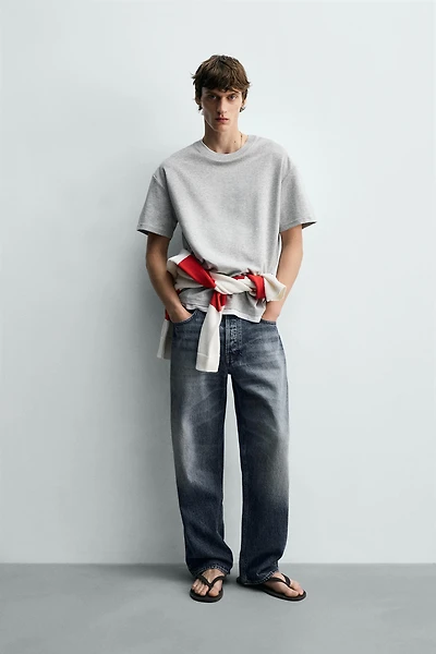 CONTRAST DOUBLE TRIM T-SHIRT
