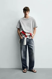 CONTRAST DOUBLE TRIM T-SHIRT