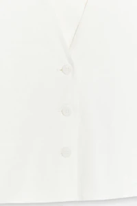 LINEN BUTTON VEST