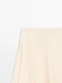 Crinkle-effect balloon midi skirt - STUDIO