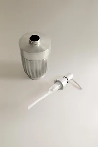 DISTRIBUTEUR SAVON MÉTAL ONDULÉ